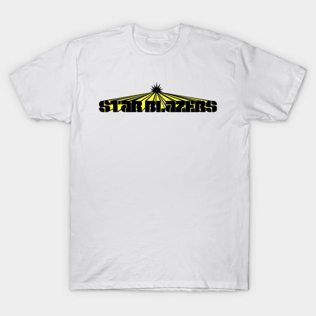 Star Blazers Logo - Black and Yellow T-Shirt by MalcolmDesigns